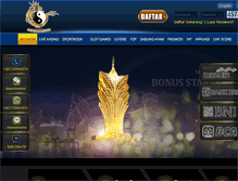Tablet Screenshot of dewakasino.com